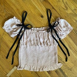 NWT Reformation Ryeton Top Blush sz XL